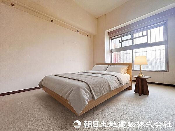 明るい印象の居室。おひさまの光を、爽やかな風をたっぷりと取り込めます。
