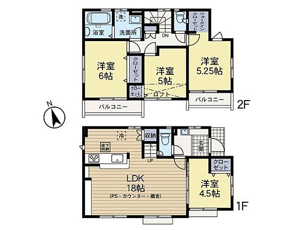 間取り図 2号棟