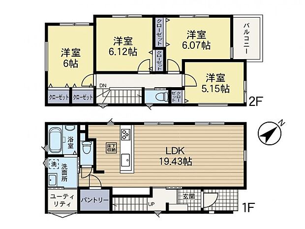間取り図 C号棟