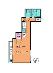 ファーストハウス ワンルームの間取図画像