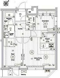 メイクスデザイン参宮橋 2階1SLDKの間取り