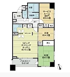 パレ・ソレイユ上北沢 3階2SLDKの間取り
