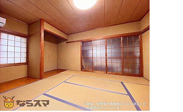 「1階和室」■ＤＫに隣接した和室は食後ゆっくりと過ごせるスペースです。