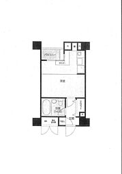 メゾン・ド・ヴィレ東神田 11階ワンルームの間取り