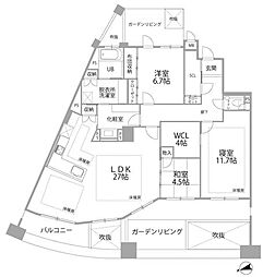 間取図画像 3LDK