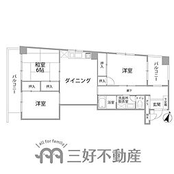 ライフピア舞鶴 3LDKの間取図画像