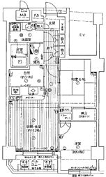 サンヴェール茨木 2LDKの間取図画像