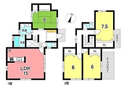共栄町6丁目　中古戸建 4LDKの間取り