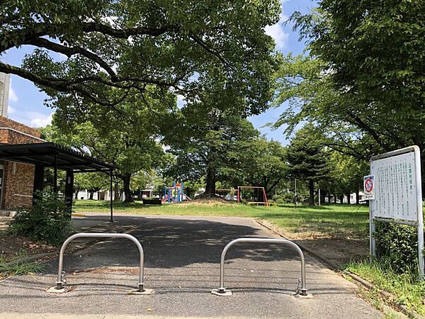 柏原公園まで　261m　徒歩約4分　毎年さくら祭りが行われている。緑が多く散策に最適です。
