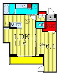 D-SOLACE幕張本郷1丁目 1階1LDKの間取り