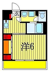 リブリ・ＳＵＺＵＹＡＳＵ 3階1Kの間取り