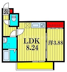 子犬と春風のダイアリー 3階1LDKの間取り