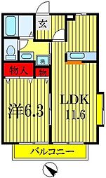 間取図画像 1LDK