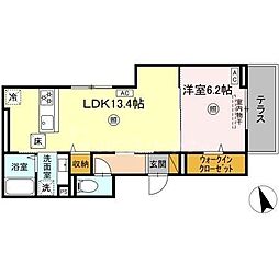 間取図画像 1LDK