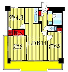 間取図画像 3LDK