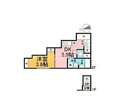 間取図画像 1DK