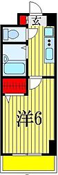 RESIDIA船橋4 1Kの間取図画像
