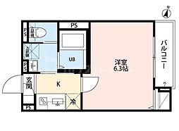 robot home 薬園台(ロボットホームヤクエンダイ) 1Kの間取図画像