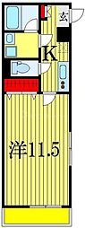 LEO四拾七番館 1Kの間取図画像