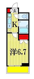 IMPROVE西船橋 1Kの間取図画像