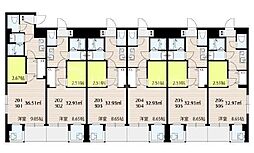 SKビル拾六番館 1Kの間取図画像
