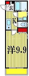 ミリアビタ津田沼 1Kの間取図画像