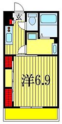 リブリ船橋湊町 1Kの間取図画像