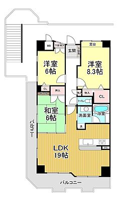間取り APAガーデンコート鳳西壱番館 5階/-