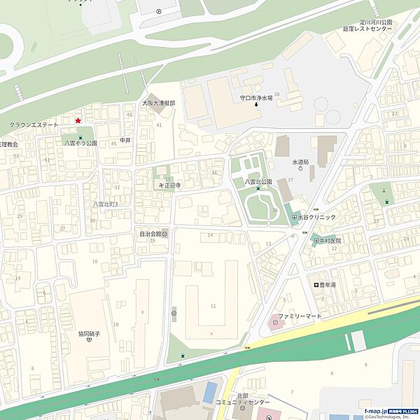 ◆詳細図◆守口市　八雲北町　三丁目　中古　戸建　4　LDK　屋根裏収納　3階建　南　東　角地