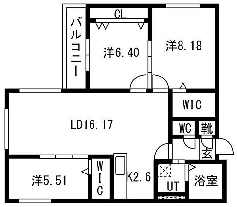 エクセレントハウス中島公園165_間取り_0