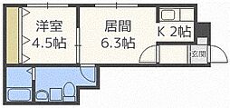 エス-コンフォート 1LDKの間取図画像
