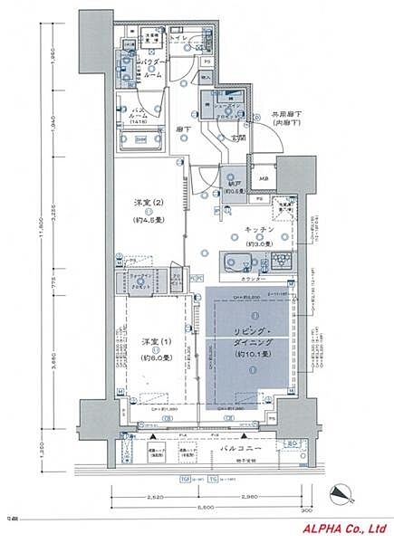 陽当たり・通風共に良好な、開放感を感じられる住空間が魅力的な2LDKです。収納力と機能性を兼ね備え、シンプルながらも使い勝手の良い空間です。