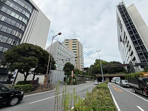 広々とした道路と豊かな街路樹が印象的で、都心でありながら落ち着いた住環境が広がっております。利便性と住みやすさを兼ね備えた、都心ならではの魅力を享受できます。