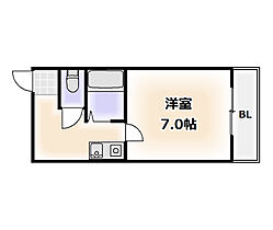 大阪府大阪市浪速区大国1丁目（賃貸マンション1K・1階・23.18㎡） その2