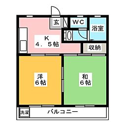 間取図画像 2K