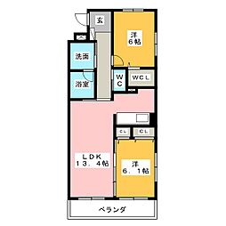 間取図画像 2LDK