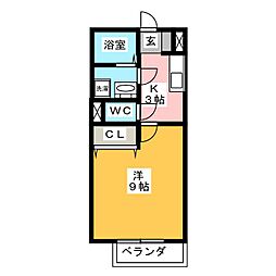間取図画像 1K