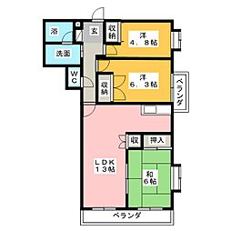 間取図画像 3LDK