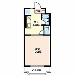 センチュリーコバヤシ1 1DKの間取図画像