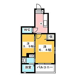 クイーン・ヒルズ 1SKの間取図画像