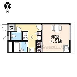 JR北陸本線 長浜駅 バス15分 神照小学校前下車 徒歩5分の賃貸アパート 1階1Kの間取り