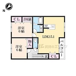 間取図画像 2LDK