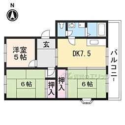 JR北陸本線 長浜駅 バス12分 祇園下車 徒歩7分の賃貸マンション 3階3DKの間取り
