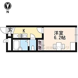 近江鉄道近江本線 ひこね芹川駅 徒歩30分の賃貸アパート 1階1Kの間取り