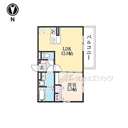 D-ROOM平井A棟 3階1LDKの間取り