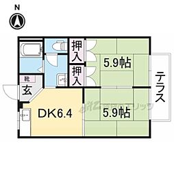 間取図画像 2DK