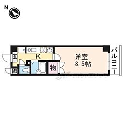 アートプラザ野路 1Kの間取図画像