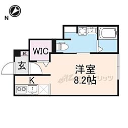 RUSH1 1Kの間取図画像