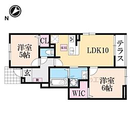 セレスティアII 2LDKの間取図画像