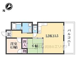 甲西中央ビル 2LDKの間取図画像